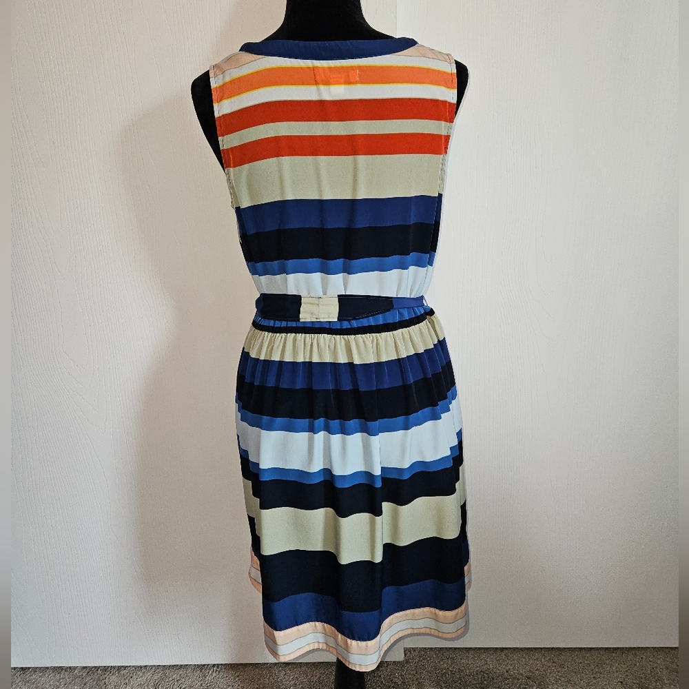 Banana Republic Striped Midi Dress - Size 8 - Picture 3 of 7
